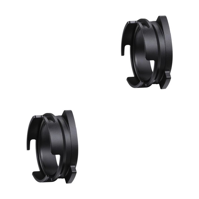 Bewildely Anillo dosificador de recepción de polvo de café de 54mm para máquina de café embudo giratorio de anillo de aleación de aluminio, accesorios Negro 2piezas Bewildely CBP158338