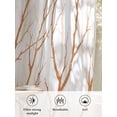 thumbnail image 6 of Sheer Curtains 84 Inches Long, Orange Branches Semi Sheer Curtains Light Filtering Window Treatment, Modern Abstract Art Forest Silhouettes Privacy Voile Drapes for Living Room Bedroom 52x84 Inch, 6 of 7
