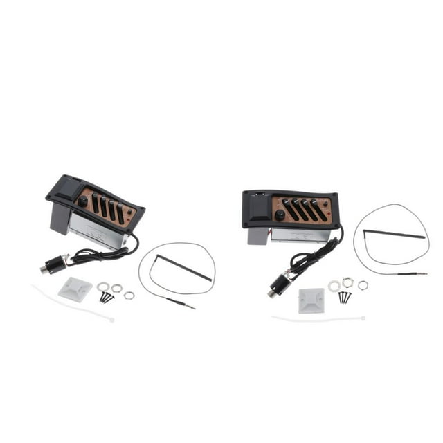 Piezas de pastilla de guitarra Hugo preamplificador piezo Sintonizador activo completo 2 piezas