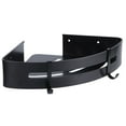 thumbnail image 2 of Wall Hanging Space Aluminum Double Layer Storage Rack Corner Shelf for Home Bathroom Black, 2 of 8