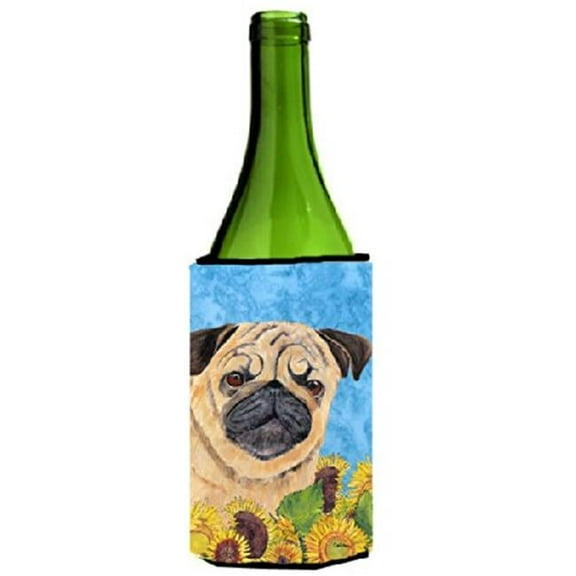 Pug Wine bottle sleeve Hugger - 24 oz.