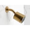 thumbnail image 4 of Kingston Brass KBX8137KNL Convergent Triple-Handle Tub and Shower Faucet with Knurled Handle, Brushed Brass, 4 of 7