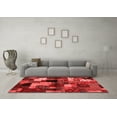 thumbnail image 3 of Ahgly Company Indoor Rectangle Abstract Red Contemporary Area Rugs, 4' x 6', 3 of 4