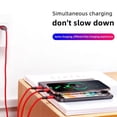 thumbnail image 5 of 3 In 1 Multifunction Fast Phone Charging Cable Compatible with Iphone Type C Cable, 4FT，Black, 5 of 5