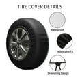 thumbnail image 4 of Kdxio Travel Around The World for Tire Cover Wheel Protectors Tyre Covers Weatherproof Wheel Covers Universal Fit for Trailer Rv SUV Truck Camper Travel Trailers 15 inch, 4 of 8