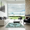 thumbnail image 6 of Ahgly Company Indoor Round Abstract Hazel Green Persian Area Rugs, 5' Round, 6 of 6
