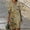 Noir, variante sur Pntutb Robe de Mode pour Femmes Robe à Manches 3/4 Mode Fleurs Imprimées Taille Robe d'Été Col en V Longueur Genou