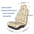 thumbnail image 2 of Picia Barbecue And Grill Print Waterproof Sweating Car Seat Cover for Post Gym Workout, Running, Beach and Hiking, Universal Fit Anti-Slip Bucket Seat Protector, 2 of 5