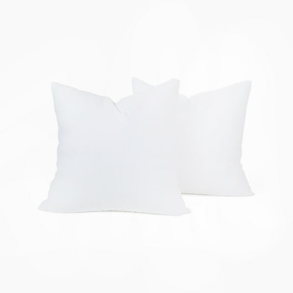 OROMA HOME Down-Alternative Fill Cotton Shell Decorative Throw Pillow Insert Set of 2 (18"x18")