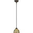 thumbnail image 2 of Tiffany 1 Light Mini-Pendant with Dome Glass Shade Floral Mini Tiffany Single Pendant Bailey Street Home 71-Bel-619938, 2 of 3