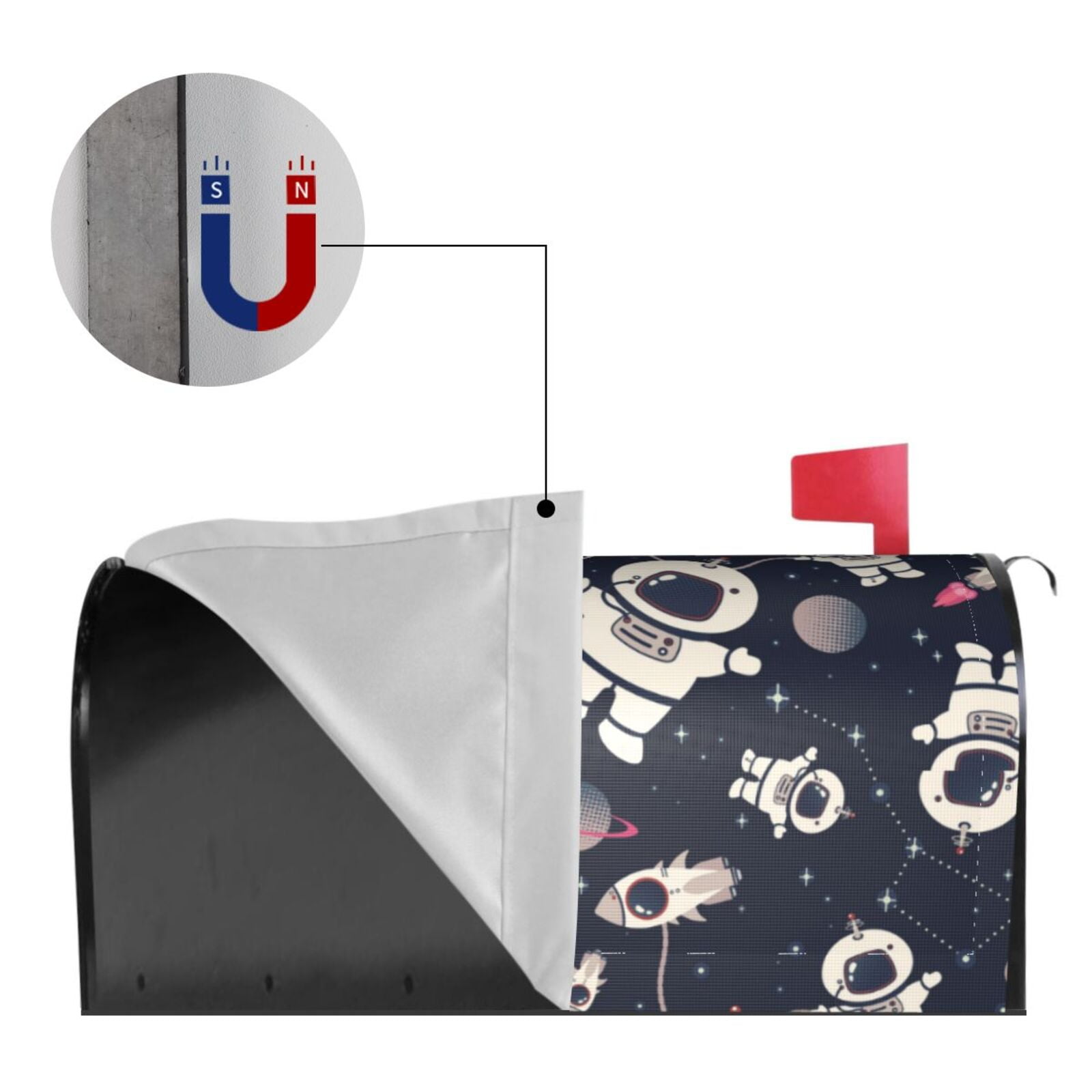 Kdxio Magnetic Mailbox Cover 21x18 in Mailbox Cover Outdoor Decoration Holiday Mailbox Covers for Home Garden Yard-21x18 in