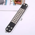 thumbnail image 4 of Punk Bracelet for Men Women - Goth Leather Wristband with Metal Studded for Party, 4 of 6