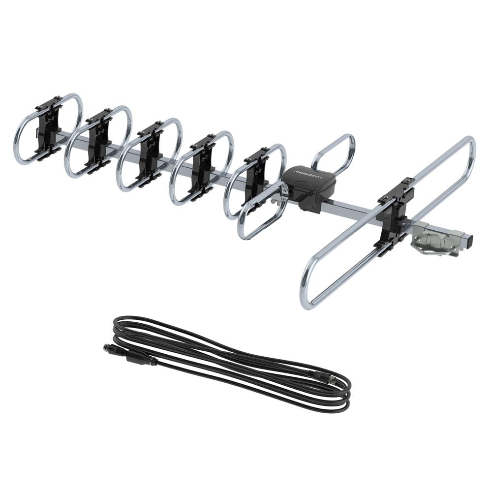 Leadzm 200 Miles Outdoor Amplified TV Antenna Digital HDTV 1080p Long