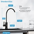 thumbnail image 4 of Besdor Reverse Osmosis Faucet, RO Faucet, Drinking Water Faucet for Kitchen Sink, Non-Air Gap Water Filter Faucet, 360-degree Rotation, Lead-Free, 304 Stainless Steel, Matte Black, 4 of 7