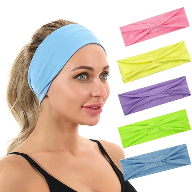 Bandas Para El Sudor De Entrenamiento Para Mujer, Diadema Deportiva Absorbente Para El Sudor, Diadema Que Absorbe La Humedad Para Correr 5 Uds. Speravity VI011524-00