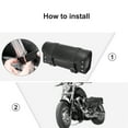 thumbnail image 6 of Unique Bargains Universal Motorbike Handlebar Tool Bag Cycling Bag Pouch Waterproof Faux Leather Black, 6 of 6
