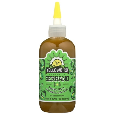 Yellowbird Serrano Pepper Hot Sauce  9.8 oz