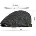 thumbnail image 2 of CoCopeaunts Newsboy Cap Breathable Straw Beret Hat Male Female Adjustable Flat Ivy Cap Vintage Artist Hat Berets for Men Women, 2 of 7