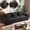 Black, variant on 102" Cloud Sectional Couches for Living Room, Modern Modular Sectional Sofa Upholstered Boneless Couch Comfy Cloud Couch with 3 Pillows, Black