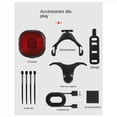 thumbnail image 4 of 4X Luces Traseras para Bicicleta, Luces Inteligentes con Sensor de Freno Automático, Luces Traseras Recargables e Impermeables, Accesorios para Bicicleta, 4 of 5
