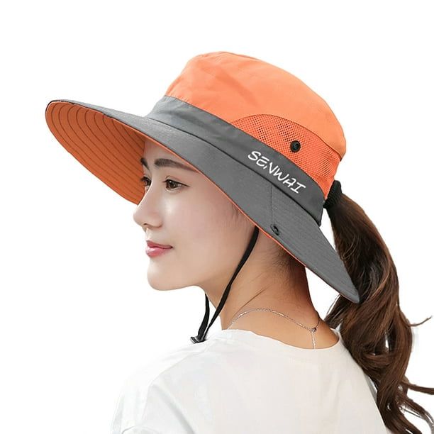 Summer Bucket Hat Cap Cotton Fishing Sun UV Protection Safari Camping Beach  Hats