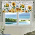thumbnail image 3 of Valance for Windows,Sweet Home Words on Wood Board Valances Curtain Rod Pocket Valance for Kitchen Bedroom Living Room Bathroom,Farm Sunflowers Bee Short Curtains Window Treatment 54x18in, 3 of 9