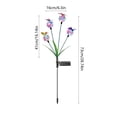 thumbnail image 3 of Solar Outdoor Butterfly Ball Swaying Lights - Waterproof Garden Yard Landscape Decor, Automatic Dusk to Dawn, Easy Install, Pathway and Patio Lighting Multicolor, 3 of 6