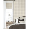 thumbnail image 2 of NextWall Neutral Lenox Hill Plaid Peel and Stick Wallpaper - 20.5 in. W. x 18 ft. L. Roll, 2 of 7