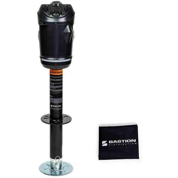Bastion Distribution Midnight Sentinel Electric Jack & Cover | 3500lb Capacity | A-Frame | IP65 Switches | 90 Degree Twist Mount | Panoramic LED | BD-E3500S-BLK