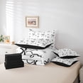 thumbnail image 6 of Feelyou Cool Princess Bow Bedding Comforter Set 7pcs, Stars Print King Bedding Sets, 6 of 8