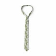 thumbnail image 4 of Men's Tie, Pea Plant Leaves Drawing, 3.7", Pale Olive Green and White, by Ambesonne, 4 of 4