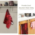 thumbnail image 3 of Dreamtimes Red Hearts Rose Hand Towels 2 PCS, Valentine Flower Kitchen Towel Ultra Soft and Highly Absorbent,Decorative Fingertip Face Towel for Bathroom Hotel, 28.3"x14.4", 3 of 6