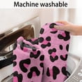 thumbnail image 5 of Pink and Black Of Leopard Print Bathroom Rugs Mat,Non Slip Microfiber Bathroom Rug,Rubber Backing,Soft Bathroom Mats for Bathroom Floor,Tub and Shower,47x17in(120x43cm), 5 of 5