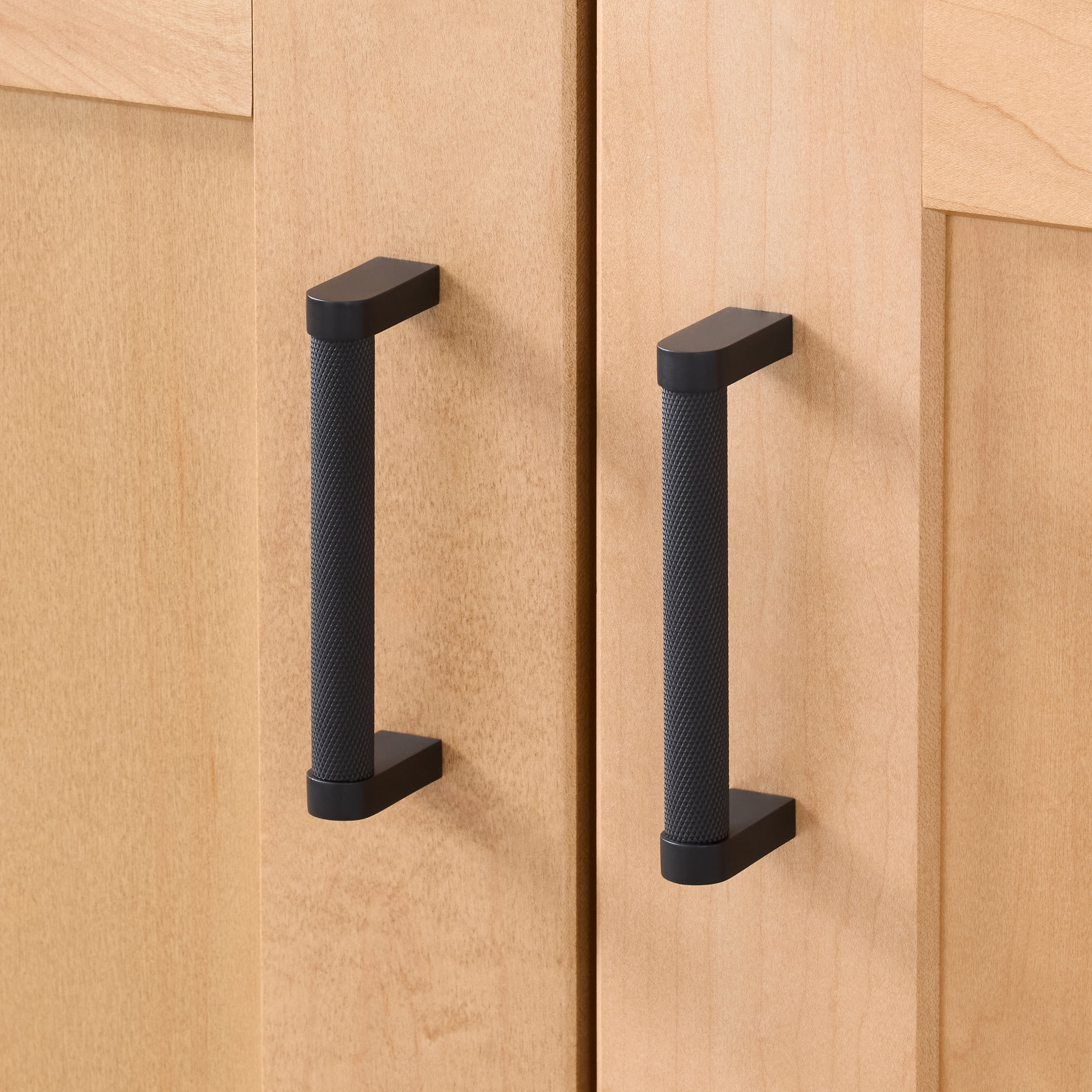 Better Homes & Gardens 3.75" Knurled Pull, 2 Pack, Matte Black