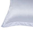 thumbnail image 4 of Unique Bargains 2-Pack Satin Silk Envelope Closure Pillow Shams Silver King, 4 of 8