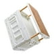 thumbnail image 4 of Caja de almacenamiento plegable para acampar, gran capacidad, 3 capas, caja de almacenamiento plegable para exteriores con tapa de madera para coche, color beige, 4 of 12