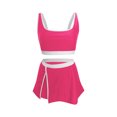 thumbnail image 5 of OSFVNOXV Womens Bikini Summer Swimwear Beachwear Color Blocked Yoga Bras Dressy Tankini Bottom Wrap Skirts Swimsuit Underwear, 5 of 6