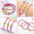 thumbnail image 3 of MEIBUTYUP Hawaii Style Bracelets Soft Clay and Shell Durable 3Pcs, 3 of 8