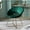 Green, variant on Silky Velvet Chair With Gold Metal Base - Modern Decor Upholstered Solid Sled Frame Elegant