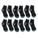 thumbnail image 1 of Calcetines de tubo medio para hombre Nikou de algodón elástico negro, 1 of 15