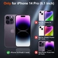 thumbnail image 2 of Funda magnética SUPFINE para iPhone 14 Pro, color morado oscuro, 2 of 7