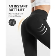 CAMBIVO Yoga Pants for Women, High Waisted Workout Leggings with Pockets