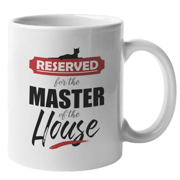 Master of the House Coffee & Tea Mug for Veterinarian & Cat Lovers (11oz)
