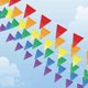 thumbnail image 1 of Multicolor Banner 100m 150 Nylon Pennants for Wedding, Birthday, Party, Garden Decoration, 1 of 5