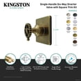 thumbnail image 4 of Kingston Brass KS4042CG Fuller Single-Handle Six-Way Diverter Valve with Square Trim Kit, Polished Brass, 4 of 4
