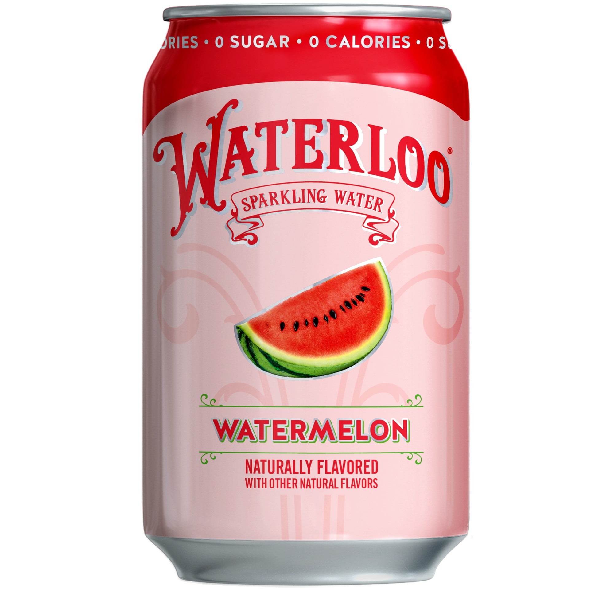 Waterloo Sparkling Water, Watermelon, 12 fl oz, 8 pack cans