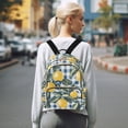 thumbnail image 7 of FORMRS Mini Backpack Purse for Women Travel Daypack Casual Shoulder Bag, Retro Beige Lemon, 7 of 7