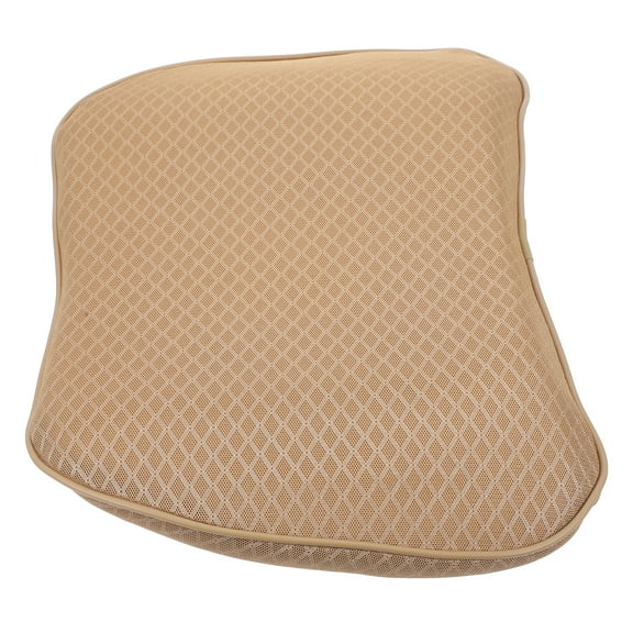 HOOWIFFY Breathable Beige Automotive Seat Cushion for Most Car Models