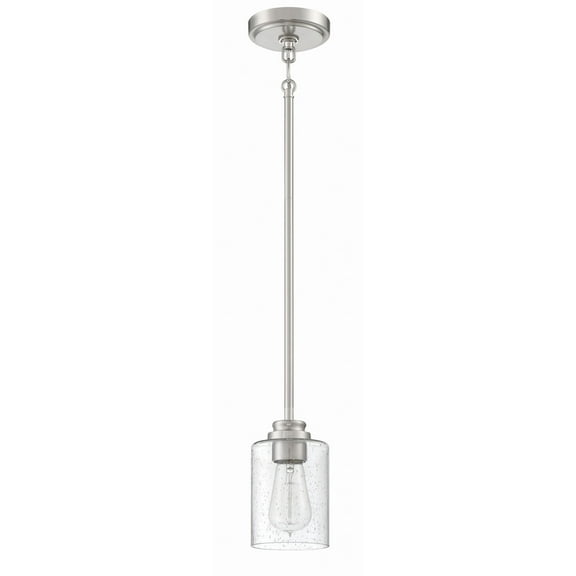 50591-BNK Craftmade Lighting Bolden - One Light Mini Pendant in Transitional Style - 5 inches wide by 7.25 inches high-Brushed Polished Nickel