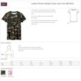 thumbnail image 2 of District Made - Tee-Shirt Col Rond Camouflage Fin pour Femmes, Rose S, 2 of 5
